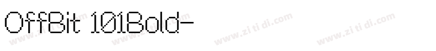 OffBit 101Bold字体转换